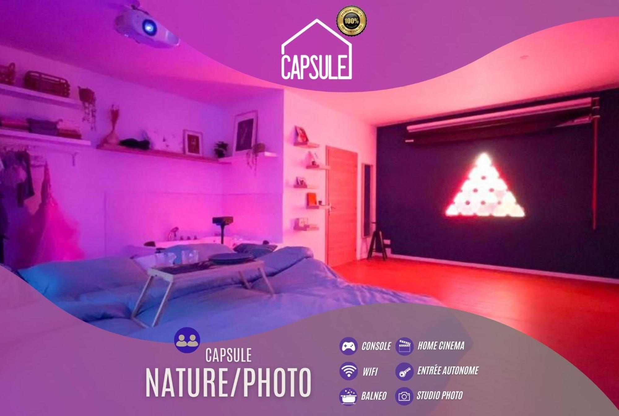 Capsule Nature & Photos - Jacuzzi - Netflix & Home Cinema - Ps5 & Jeu Thun-Saint-Martin Extérieur photo